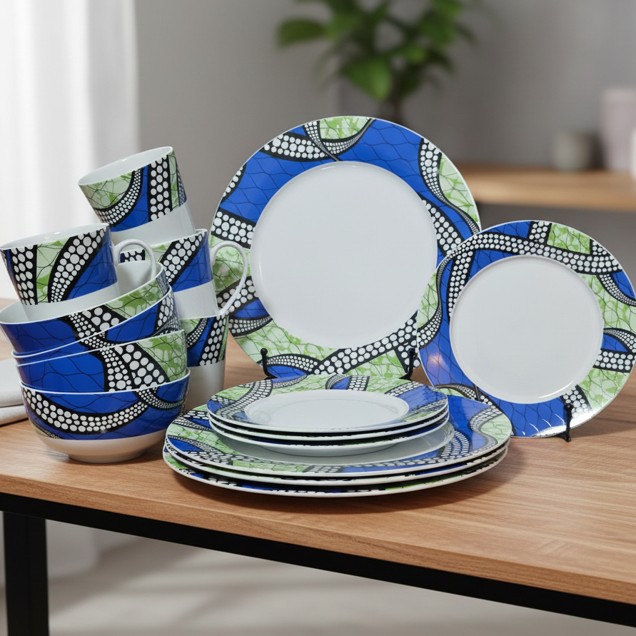 Sapphire Mosaic Porcelain (16Pcs Set)