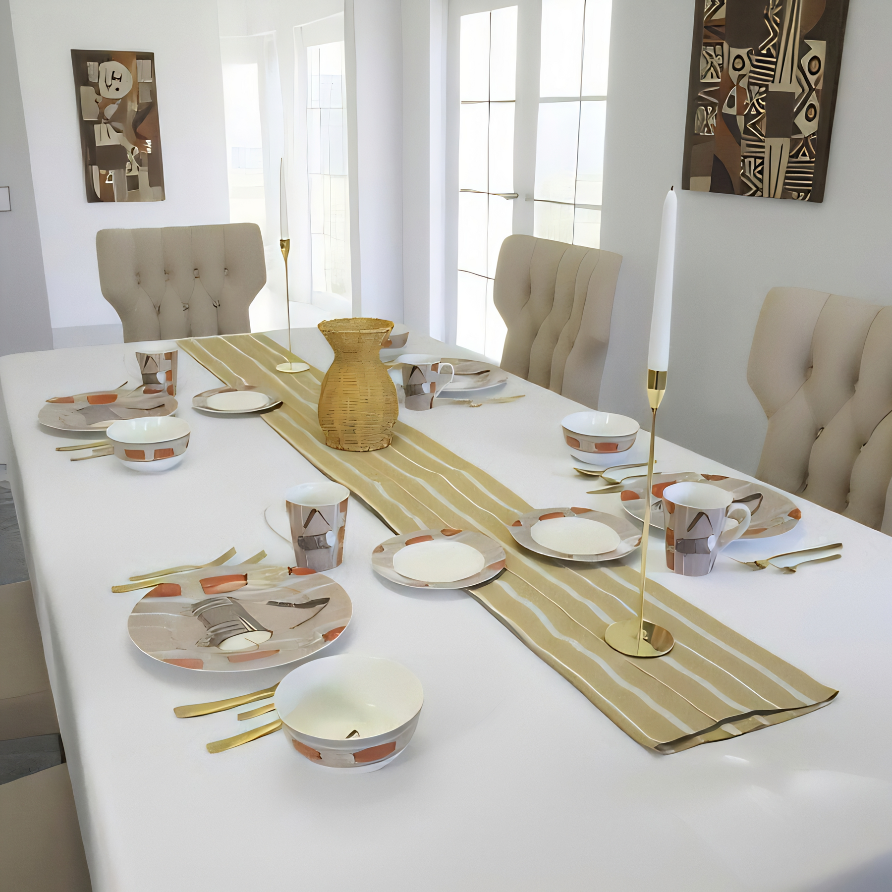 African Tableware Oyelakin Dinners (African Art Dinnerware)