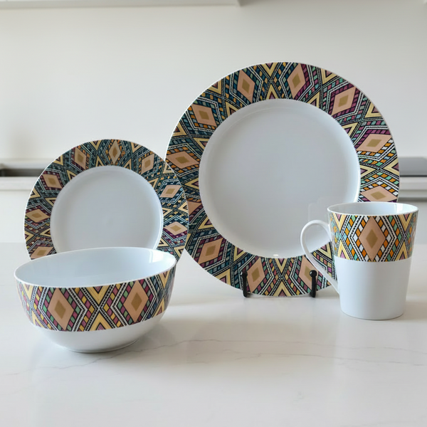 Habesha Tilet Porcelain (16pcs SET) – Oyelakin Dinners (African