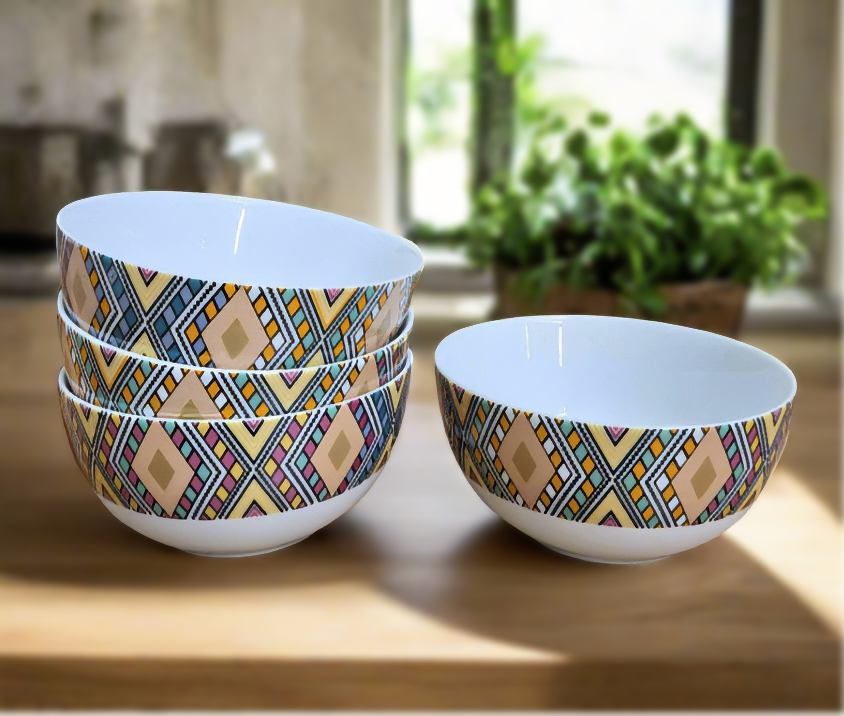 Habesha Tilet Bowls (set of 4) – Oyelakin Dinners (African Art
