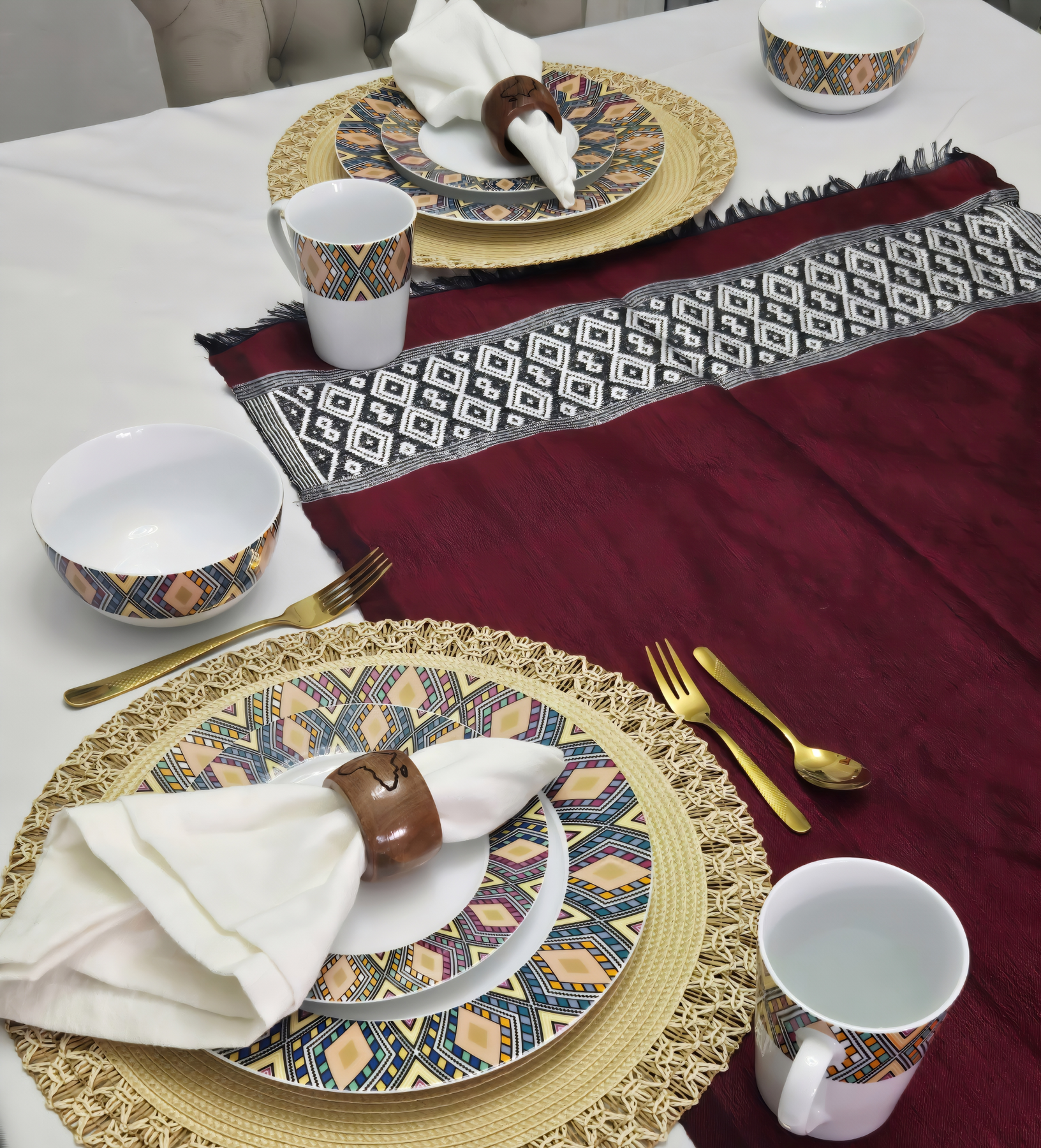 African Tableware Oyelakin Dinners (African Art Dinnerware) – Oyelakin Dinners (African ...