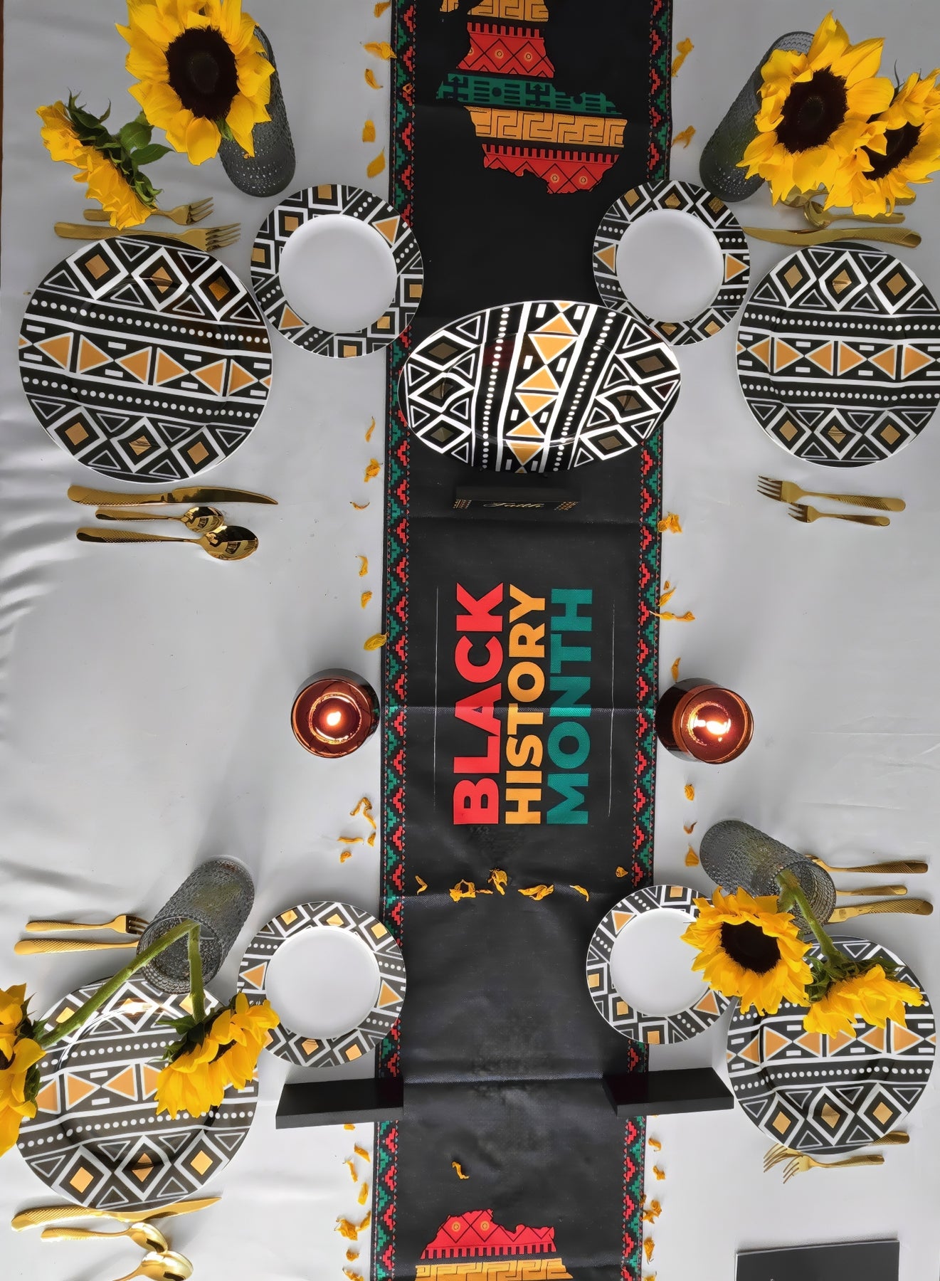 African Tableware 16 pcs African Art Dinnerware – Oyelakin Dinners (African Art Tableware)