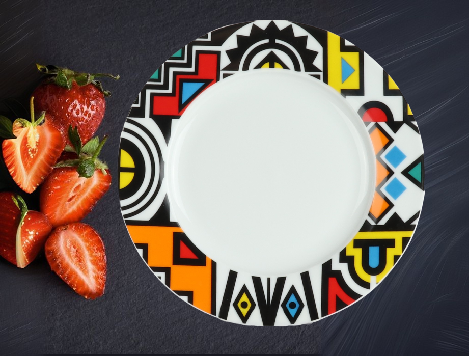 African Tableware 16 pcs African Art Dinnerware – Oyelakin Dinners (African Art Tableware)