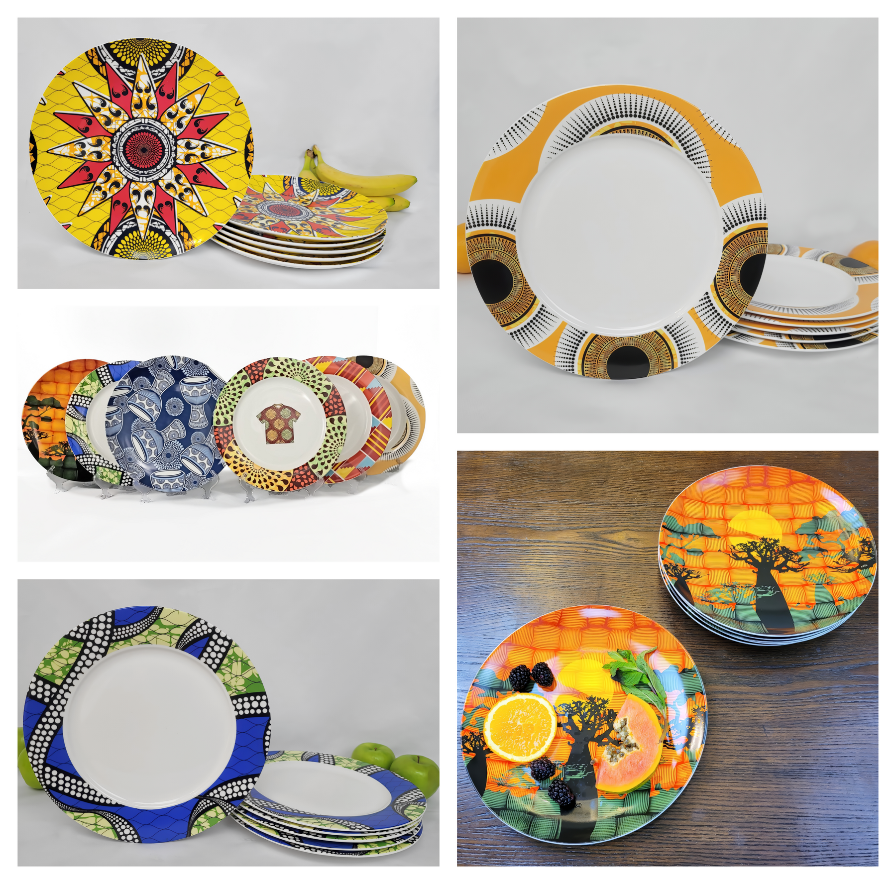 African Tableware Oyelakin Dinners (African Art Dinnerware) – Oyelakin Dinners (African ...