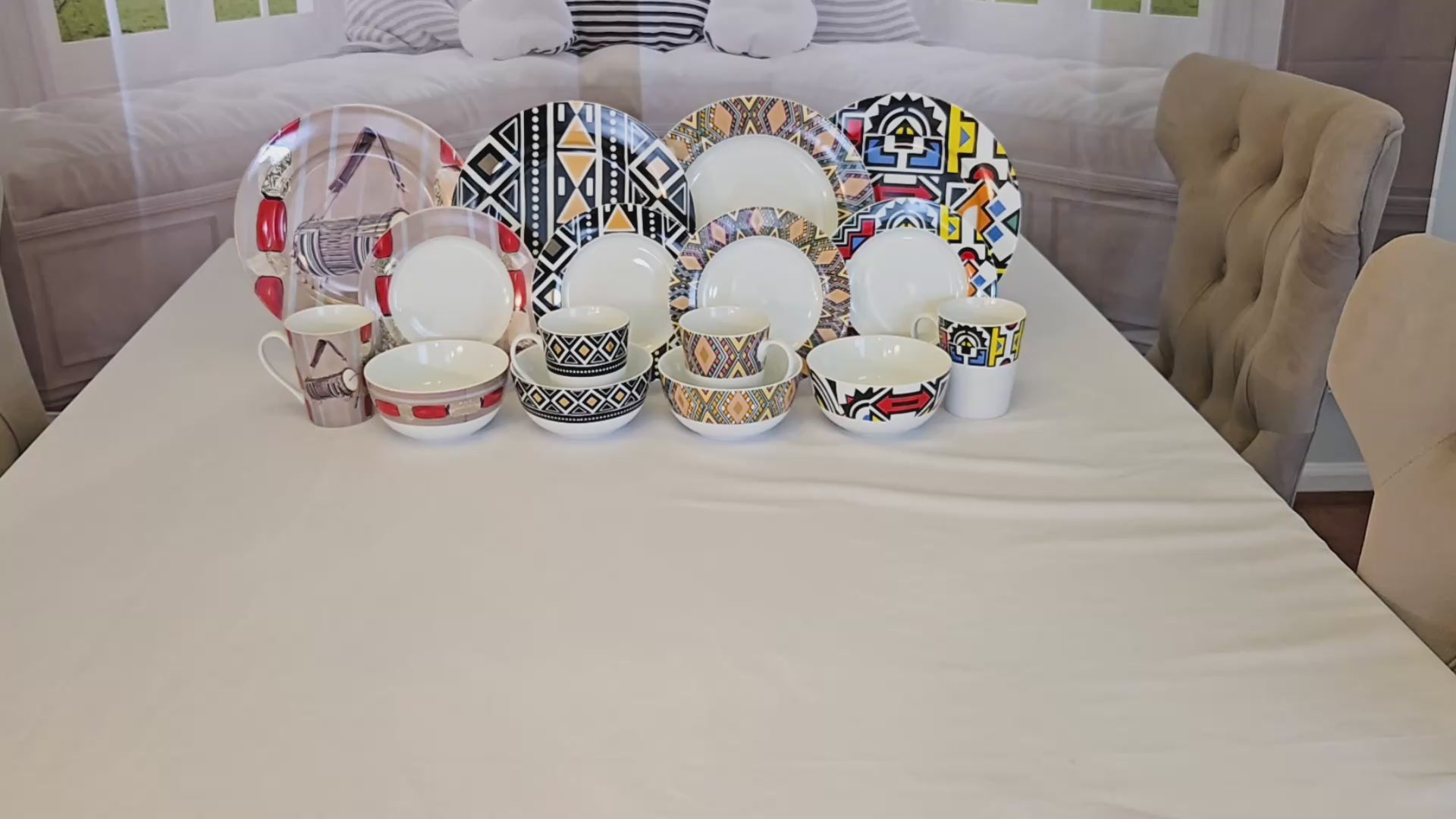 Assorted Porcelain Collection (16pcs SET)